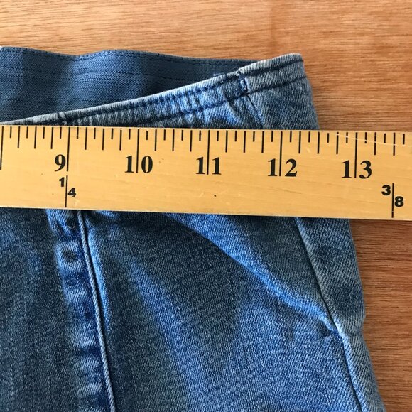 We the Free Flare Jeans Women 24 Blue Mid Rise Stretch Medium Wash Hippie 16490 - Picture 9 of 12